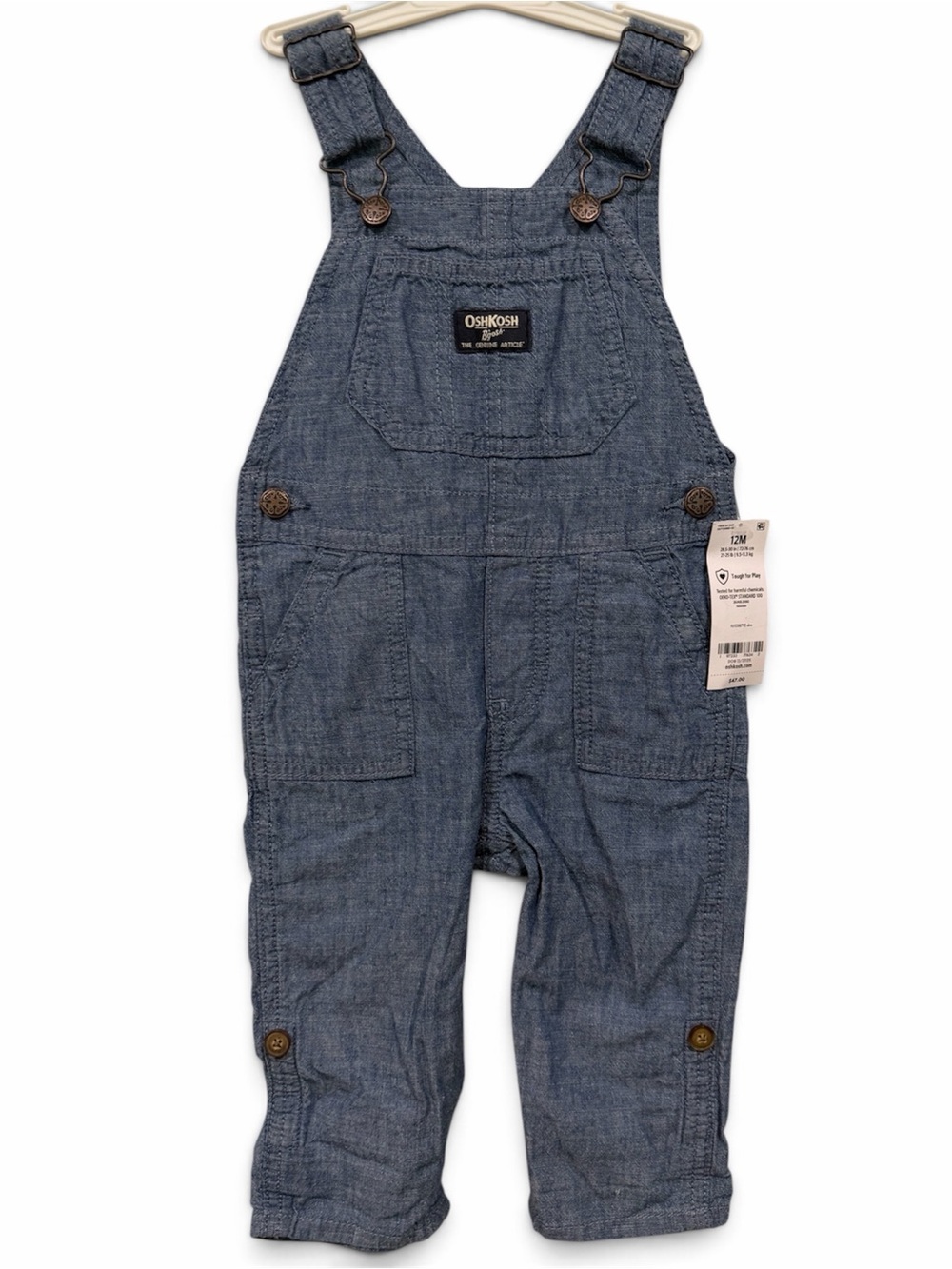 OshKosh B'gosh Blue Chambray Overalls